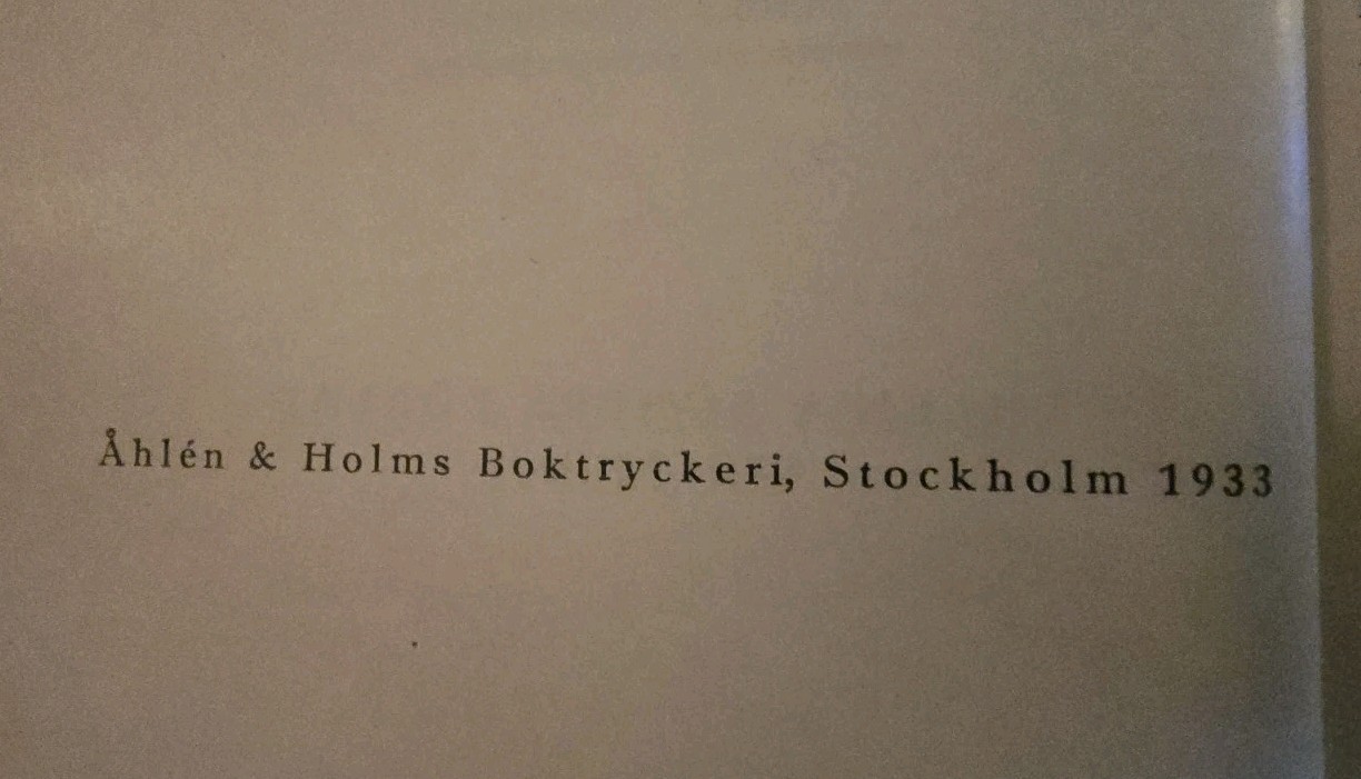 Hogfjallets Herre By Cyre Richter Frich Copywright 1933 1st Edition Sweedish Ed.