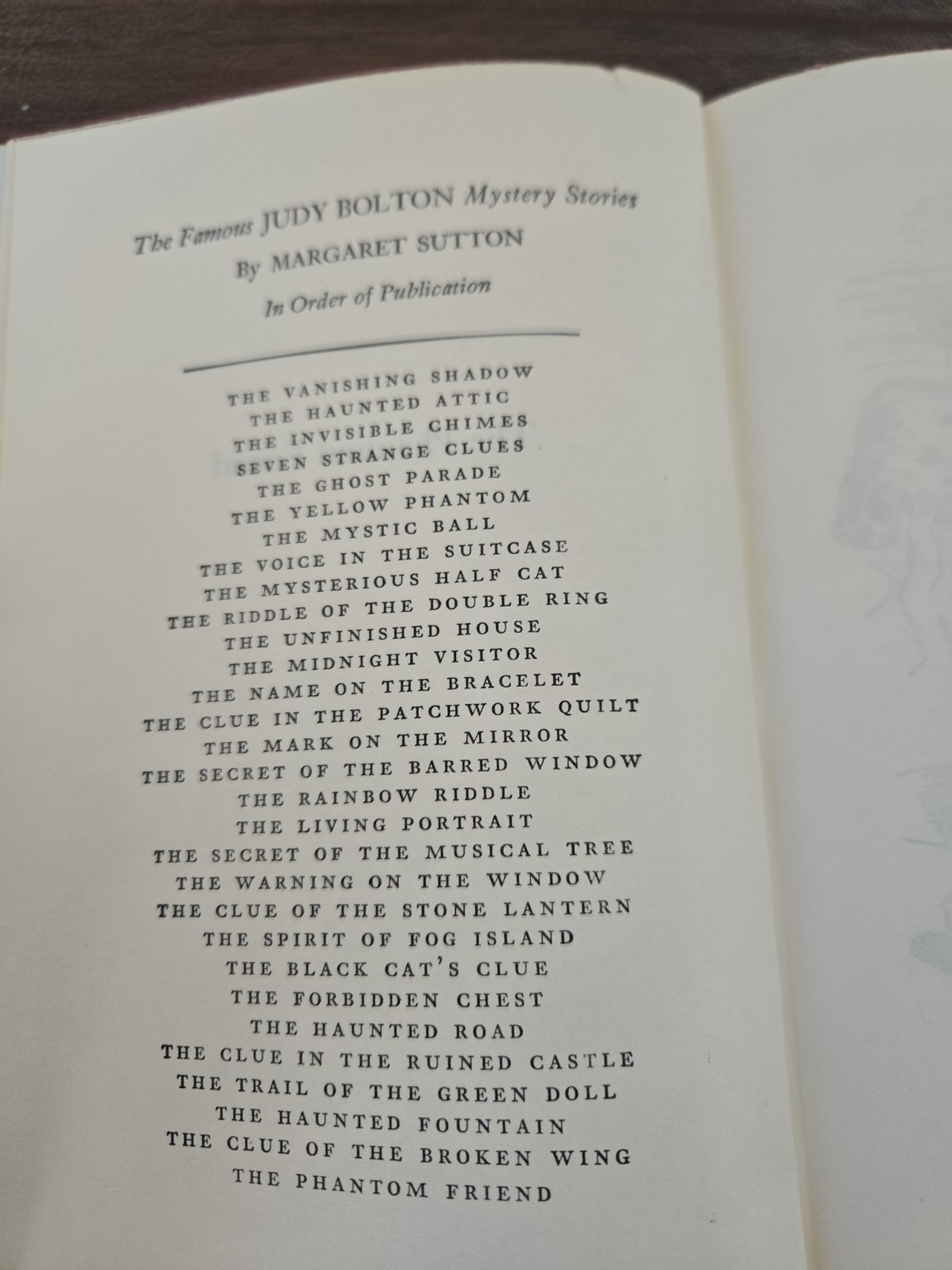 Judy Bolton #30 The Phantom Friend by Margaret Sutton. Original DJ