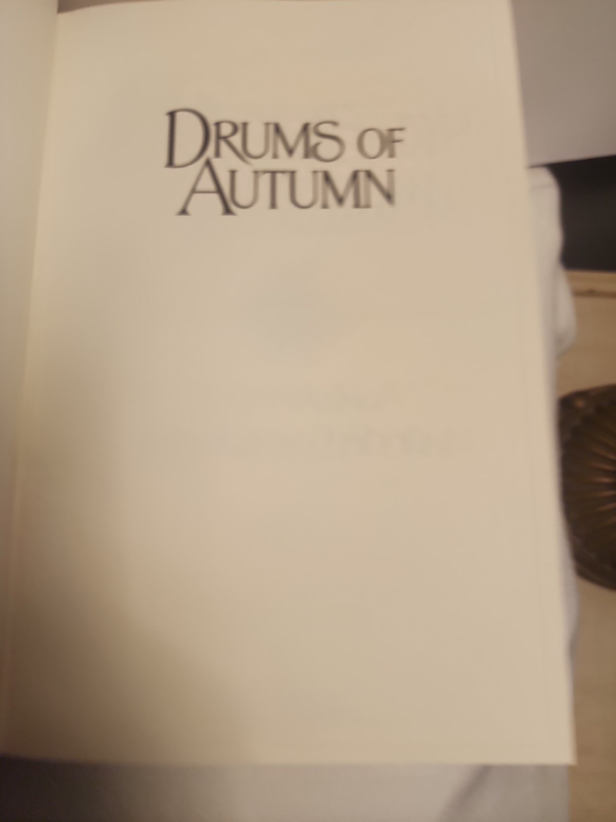 Drums of Autumn (Outlander) – SIGNED 1st Edition 1st Printing