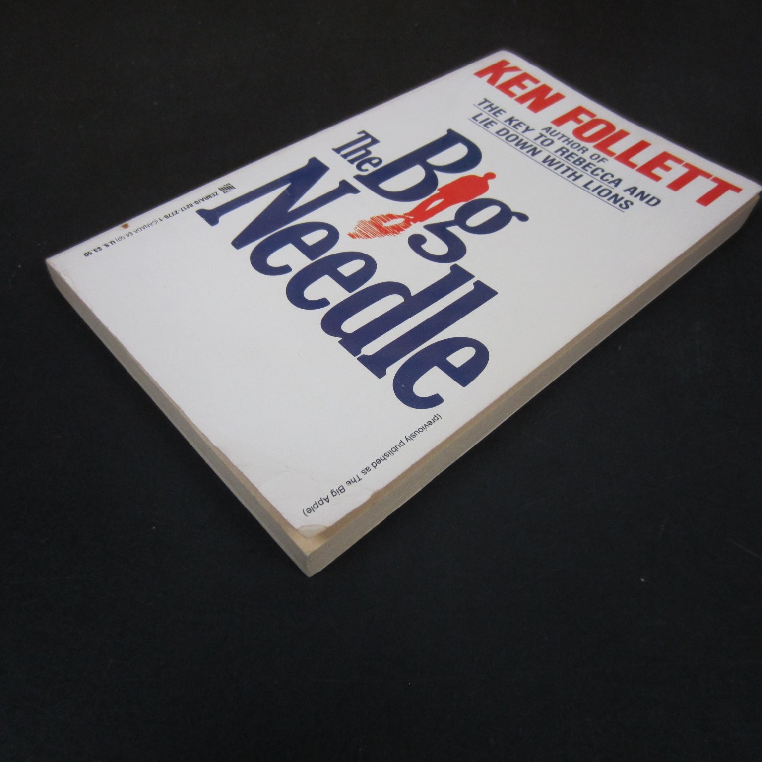 The Big Needle Ken Follett 1989 Thirteenth Printing Thriller Zebra Books PB