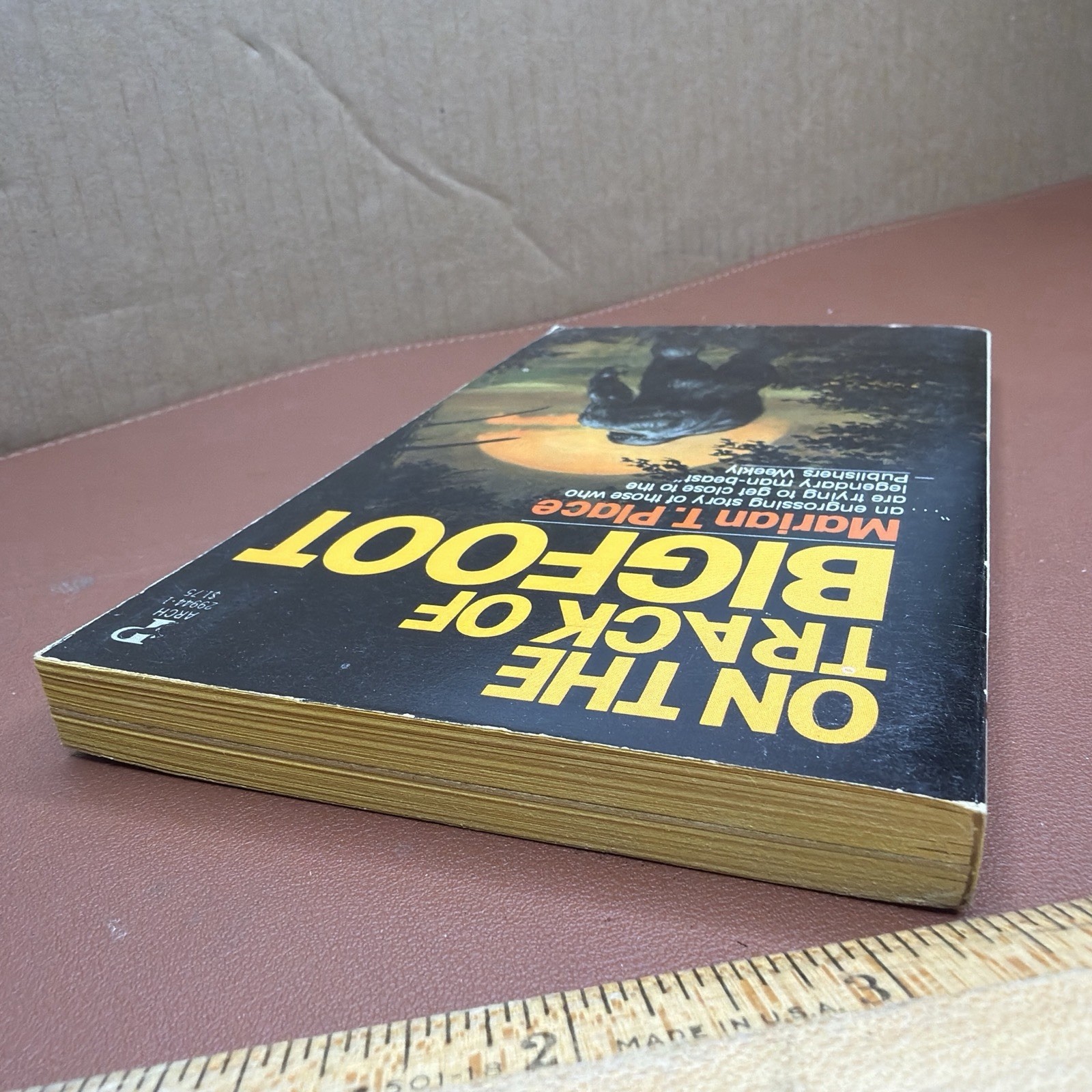 On the Track of Bigfoot by Marian T. Place Paperback 1979 Monsters Horror
