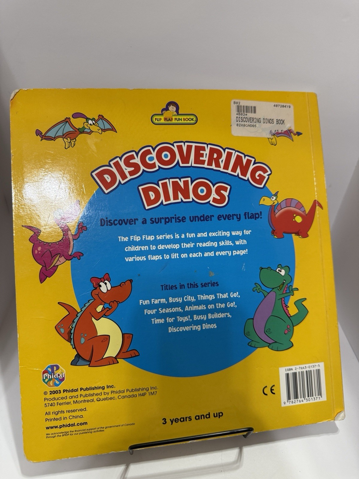 Discovering Dinos Flip Flap Fun Book Children’s Dinosaur Lift-the-Flap
