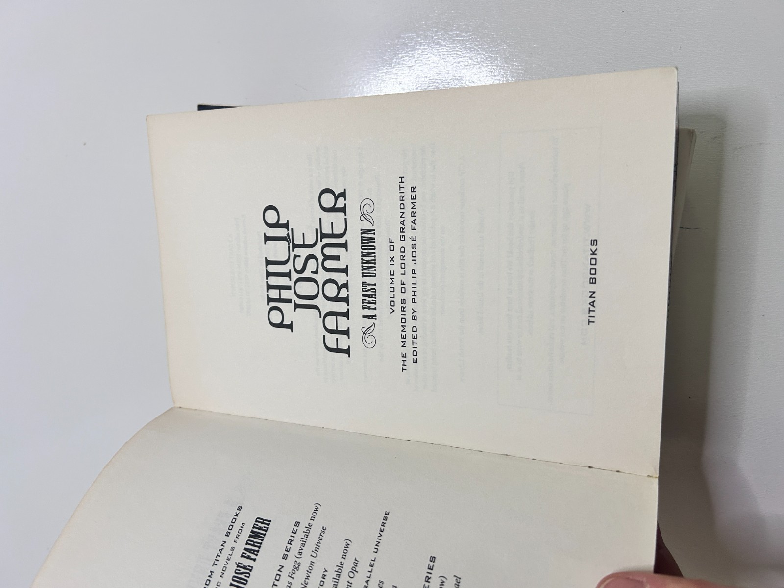 Philip Jose Farmer Secrets of The Nine:Parallel Universe Trilogy 1st Edition