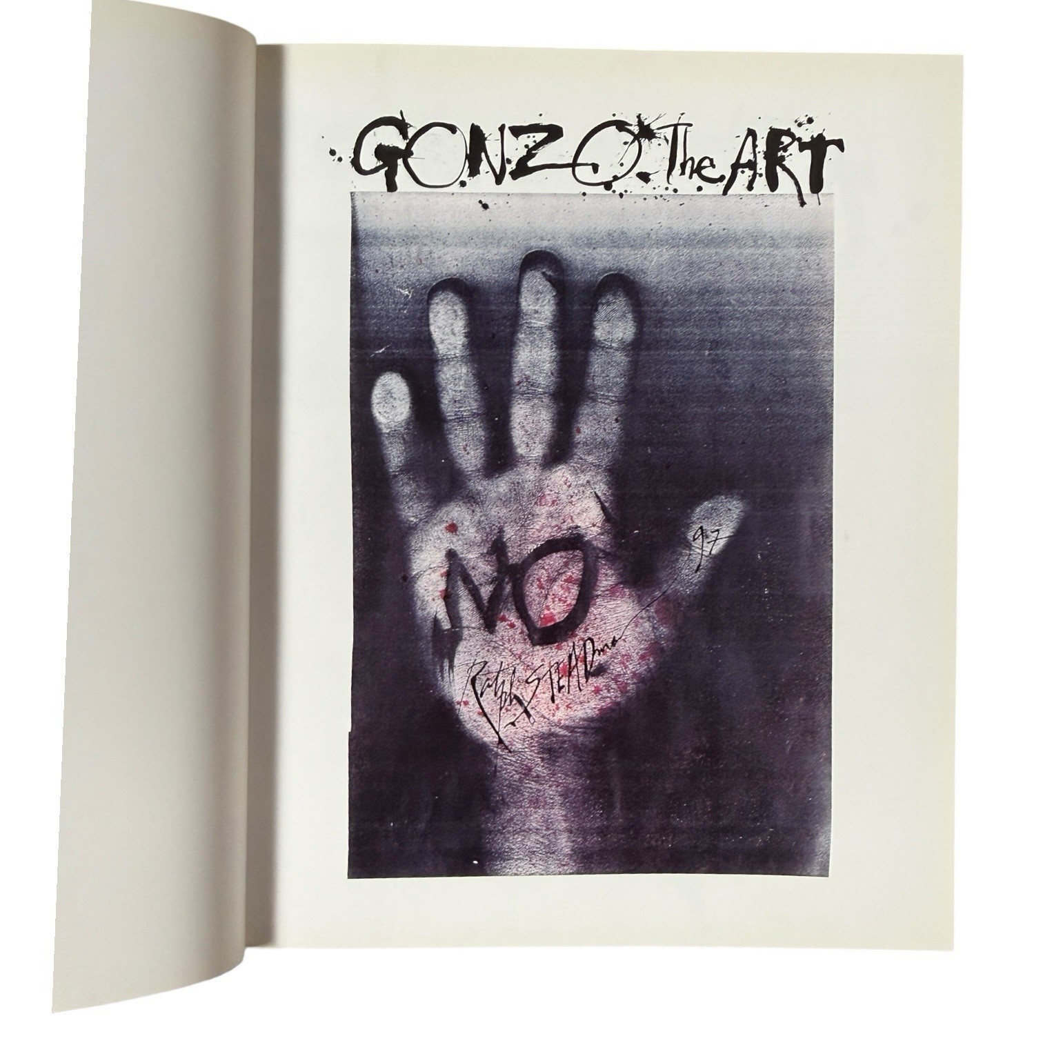 Signed Book Gonzo The Art by Ralph Steadman 1998 Hardcover HCDJ