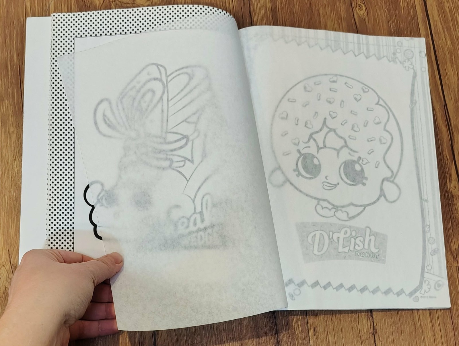 SHOPKINS COLOR & TRACE INCLUDES STICKERS & TRACING PAGE Coloring Book