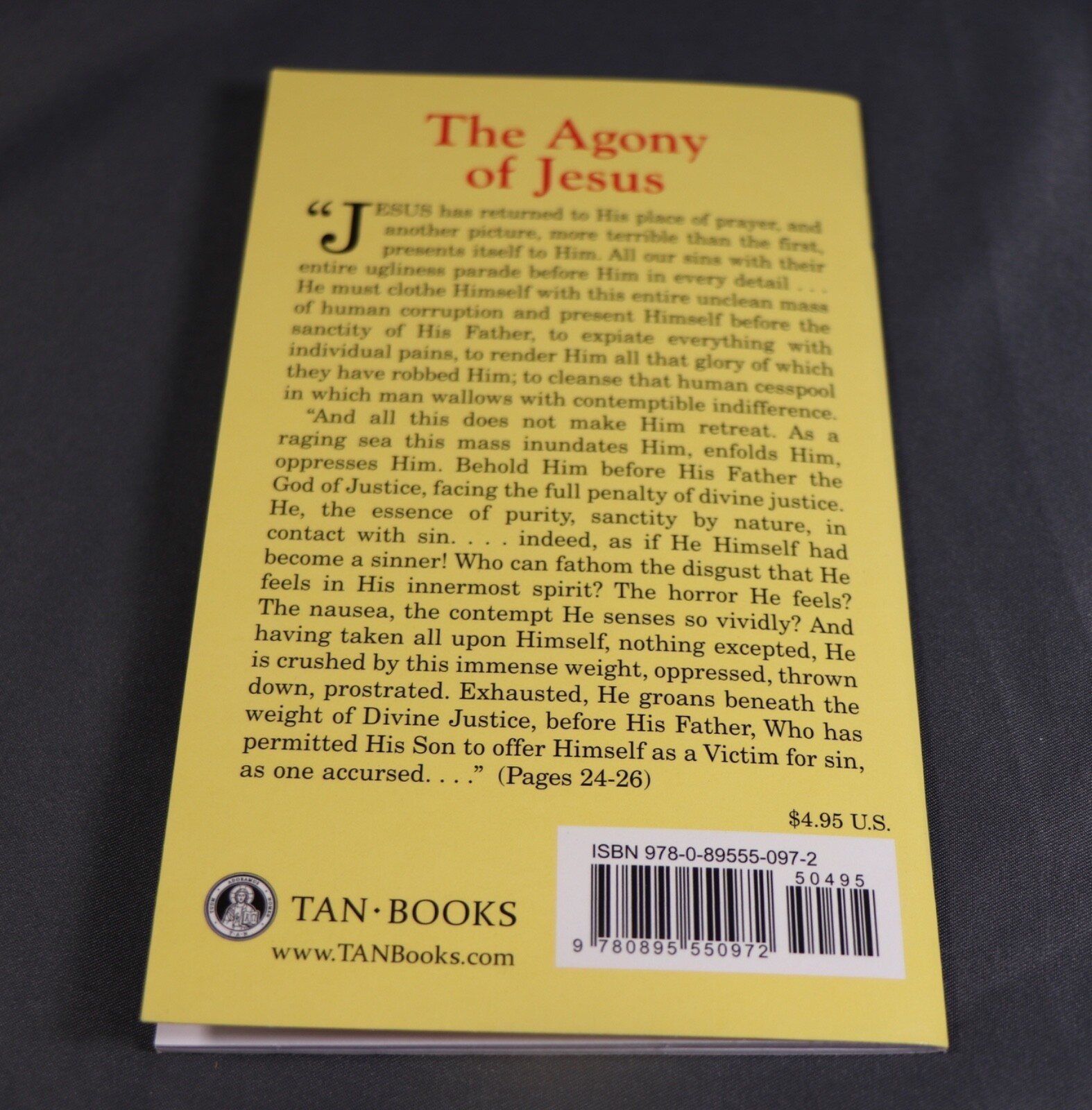 The Agony Of Jesus – Padre Pio Paperback Book NEW