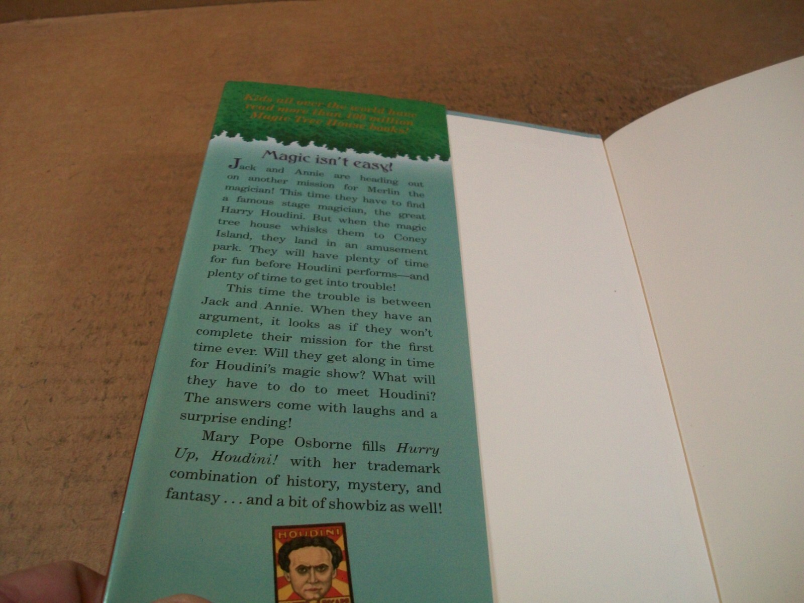 Magic Tree House Merlin Missions Ser.: Hurry up, Houdini! by Mary Pope…