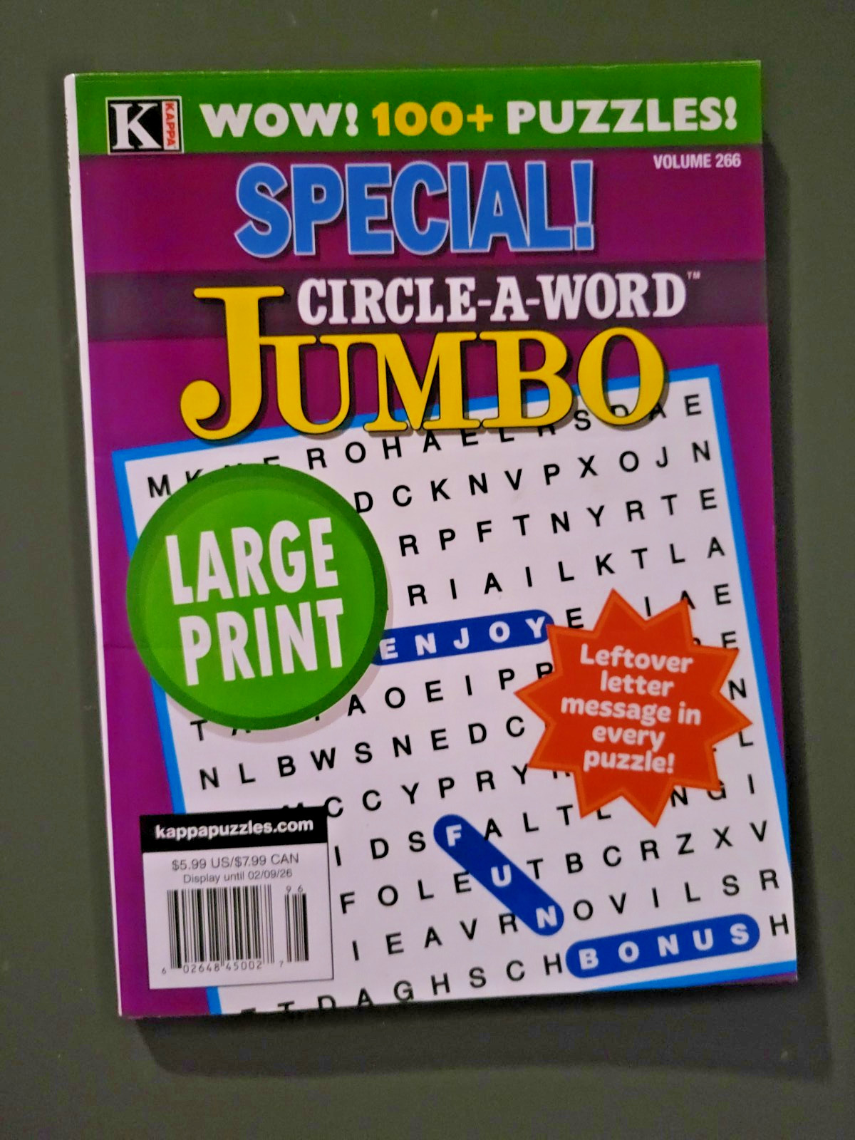 Lot of 4 Circle-A-Word Puzzle Books by Kappa – 530+ Challenges – Large Print