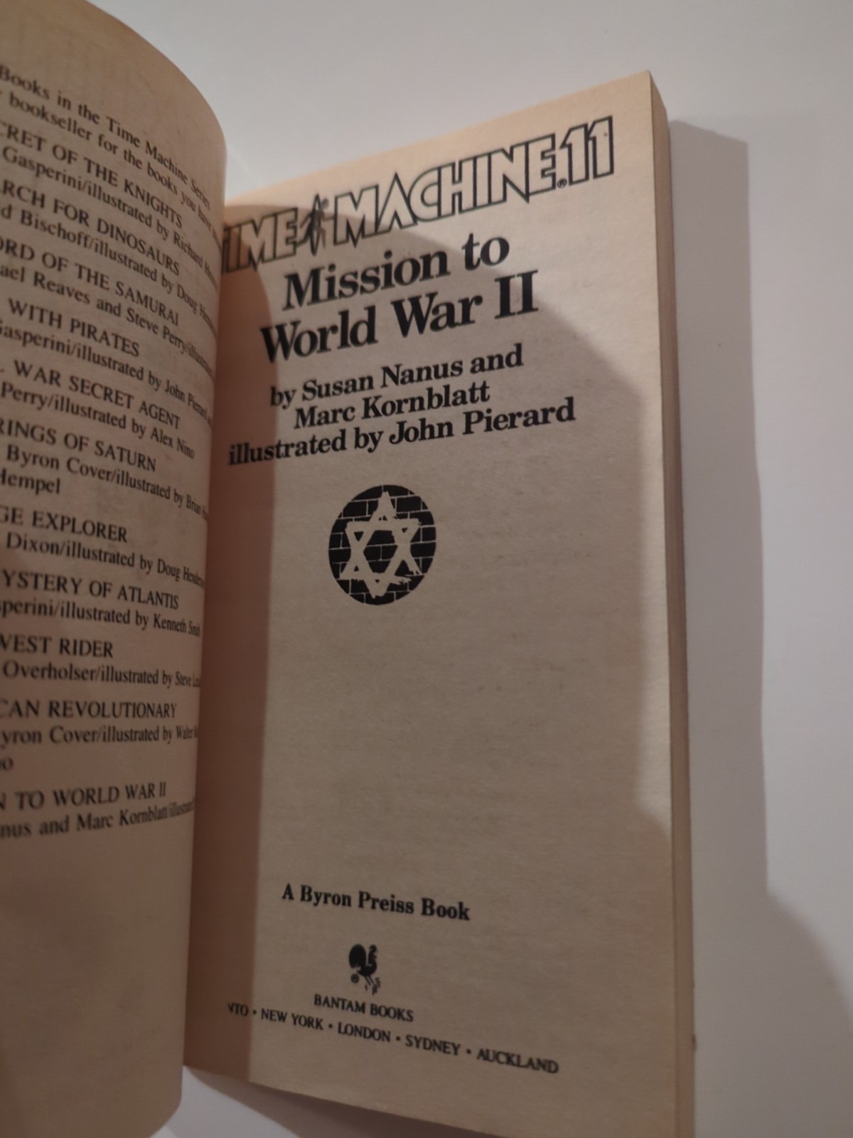 Time Machine 11 Mission To World War 2 Dougal Dixon 1986 Bantam Books 1st PB Vtg