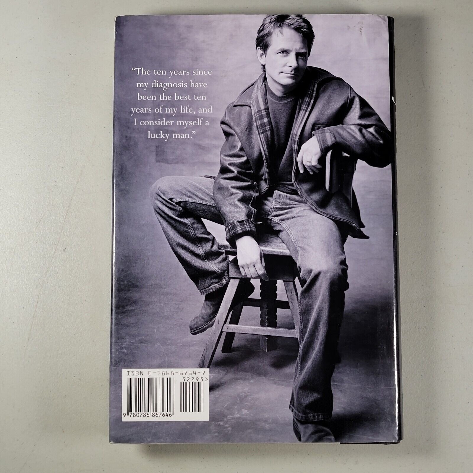 Michael J Fox Lucky Man Book Memoir 2002 Hardcover 260 Pages Celebrity Biography
