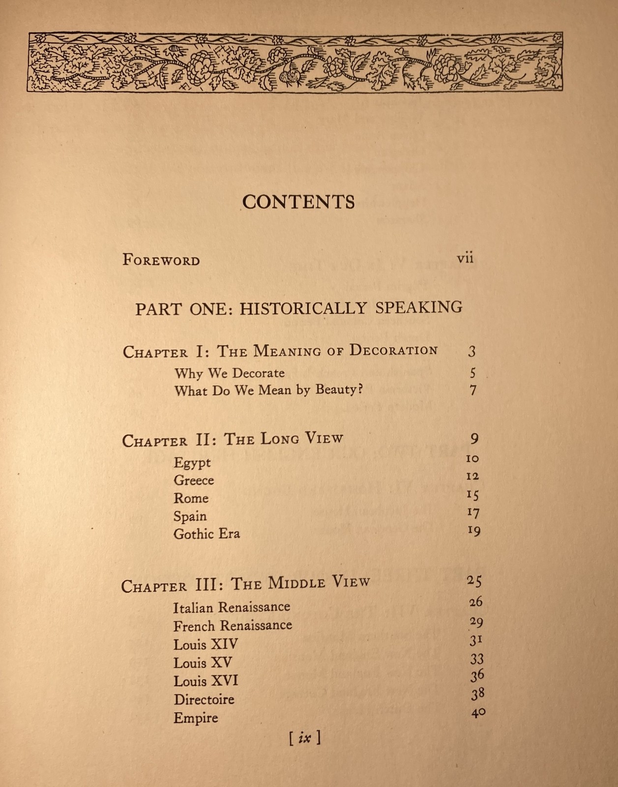 DECORATION PAST, PRESENT & FUTURE. Vintage 1934 First Edition HC. Sarah Lockwood