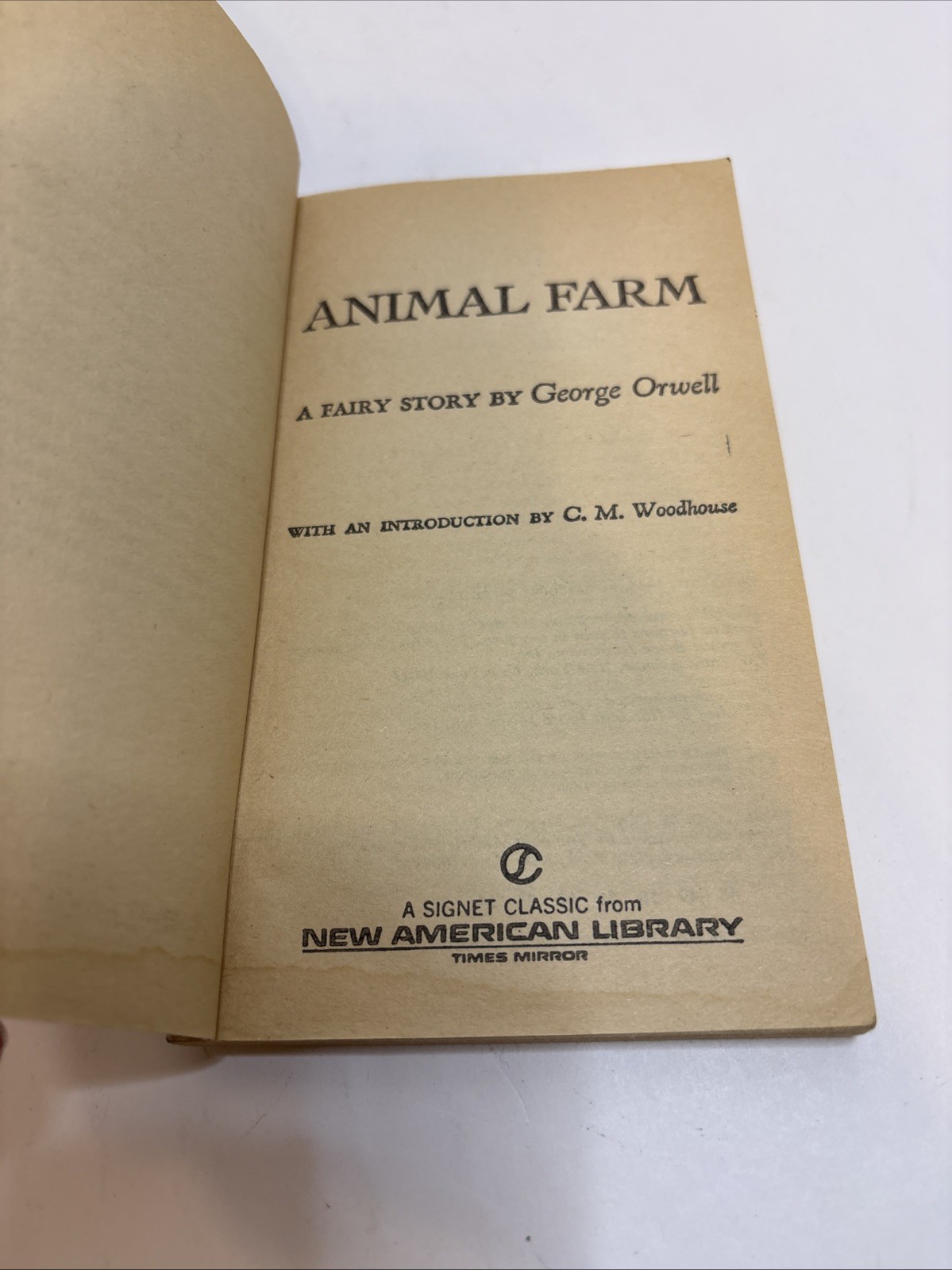 Vintage! George Orwell Book Set: Animal Farm and 1984 Paperback Signet Classic