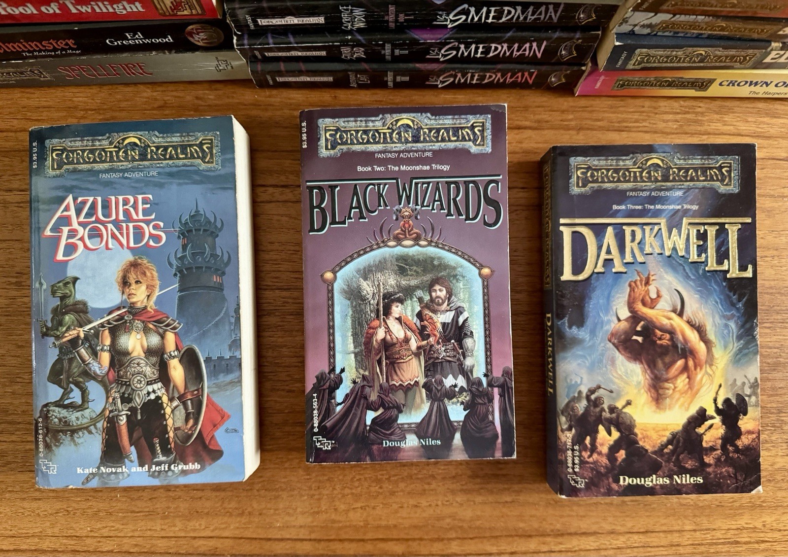 FORGOTTEN REALMS 53x PAPERBACK Book LOT Fantasy TSR Trilogies Etc