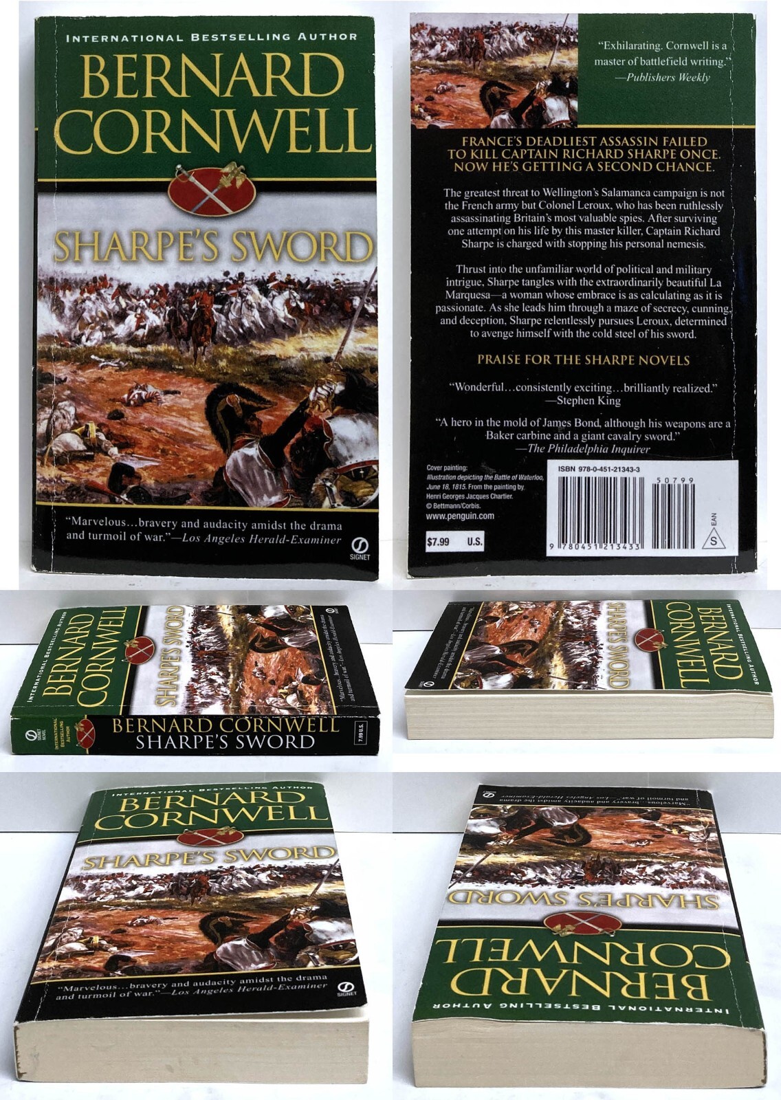 Bernard Cornwell SHARPE’S lot of 4 mm paperback COMPANY GOLD SWORD EAGLE