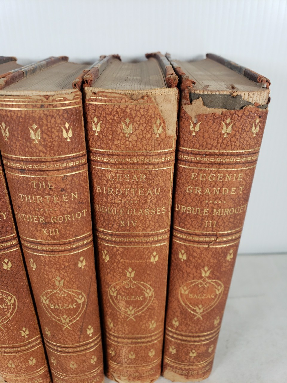 The Works of Honore De Balzac 6 Volumes-3, 4, 5, 8, 13, 14 (1901 Edition de Luxe