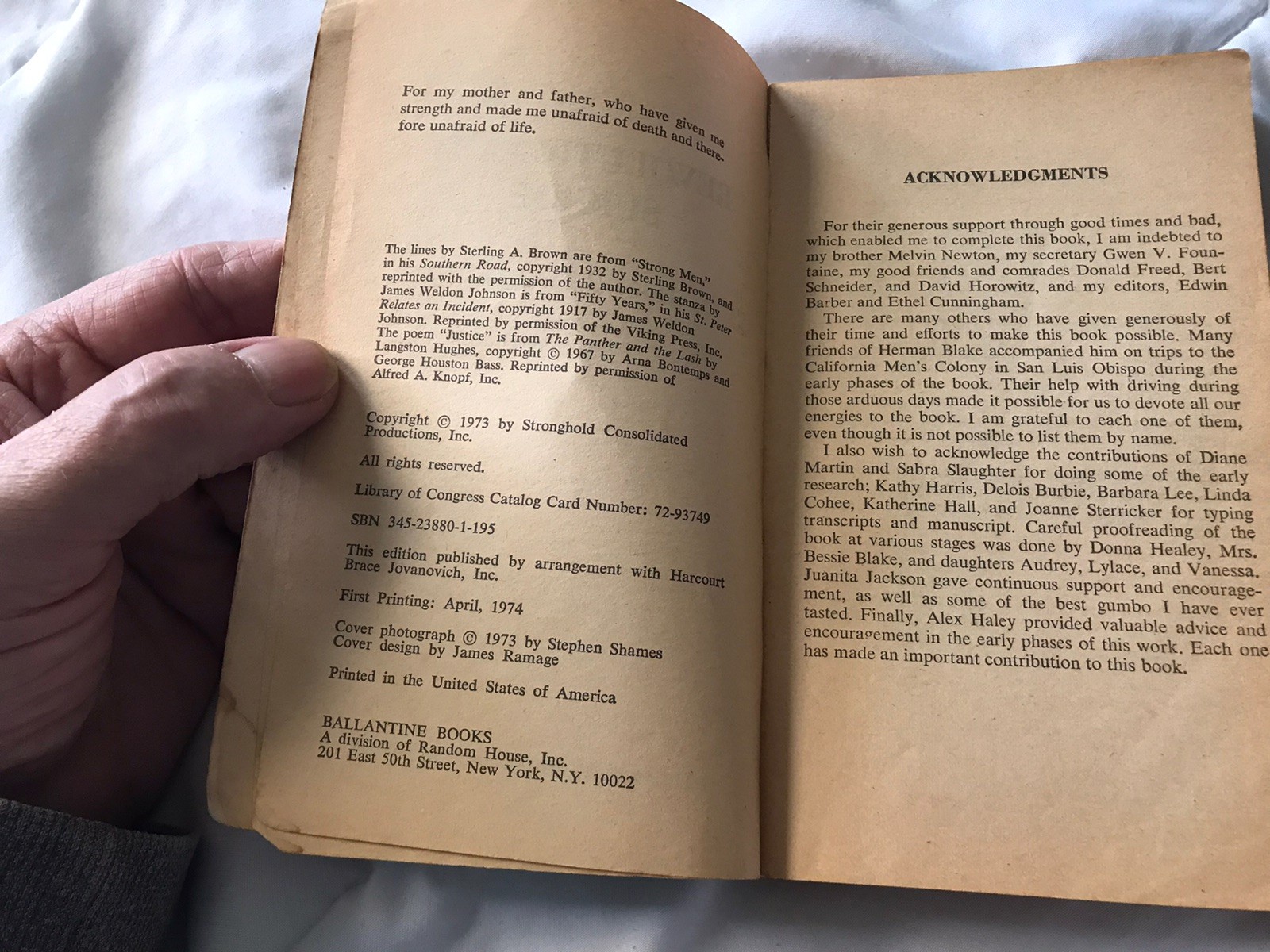 Revolutionary Suicide – Huey Newton BB PB 1st Edit. ’74 (Founder -Black Panther)