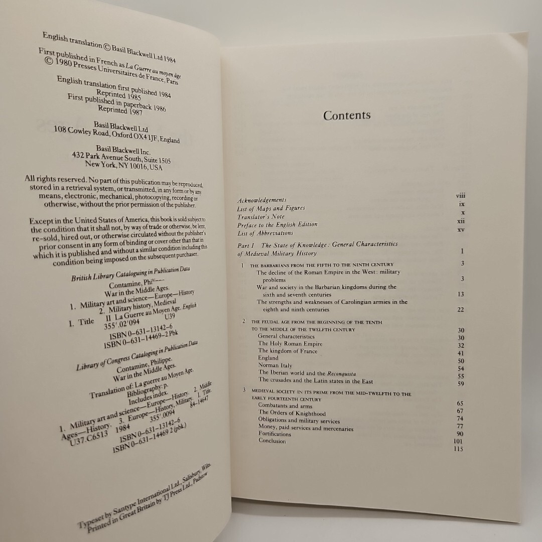 War In The Middle Ages Philippe Contamine Translated Michael Jones 1987