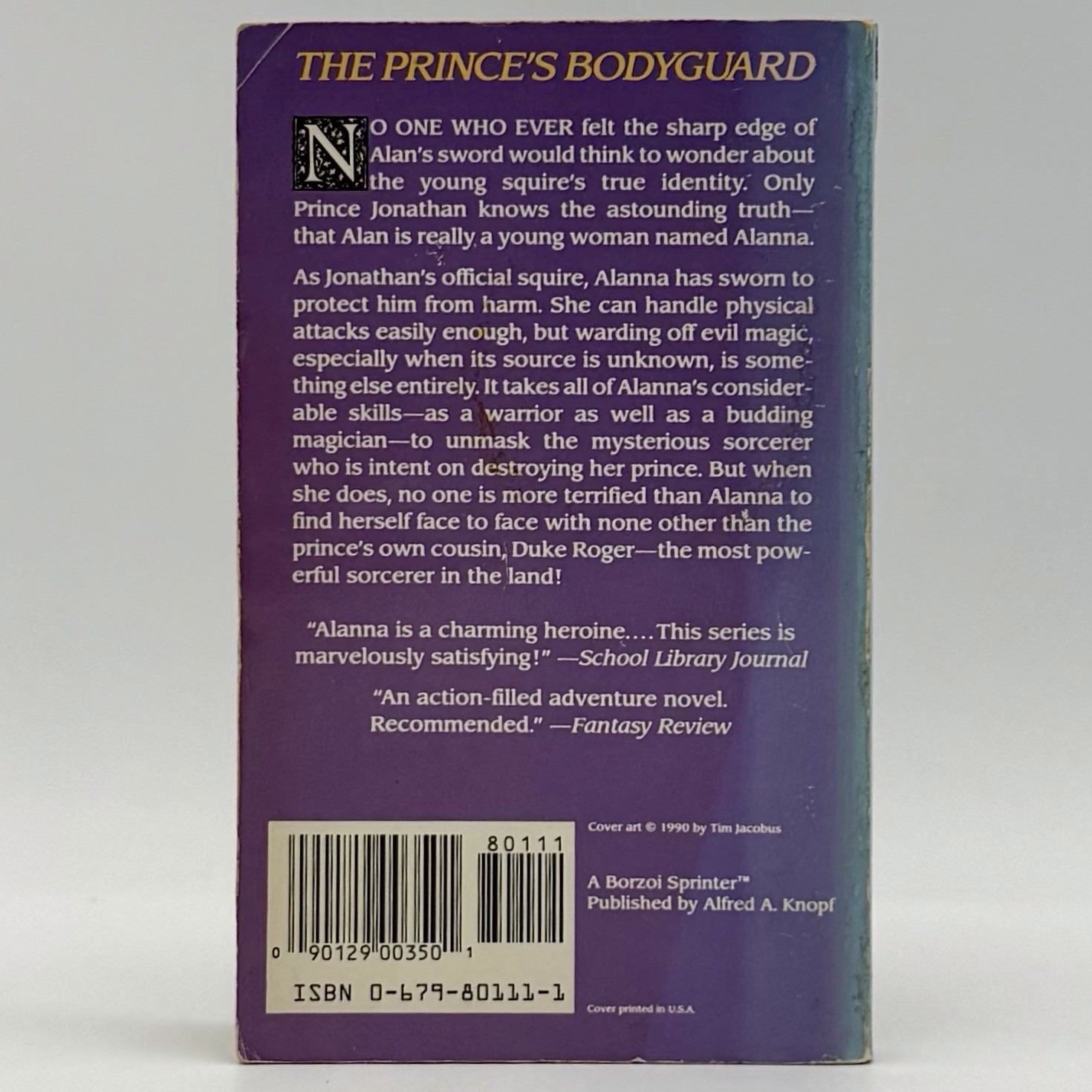 Song of the Lioness 1-4 – Tamora Pierce (mmpb set, 1st prints) Borzoi, 1989-1990