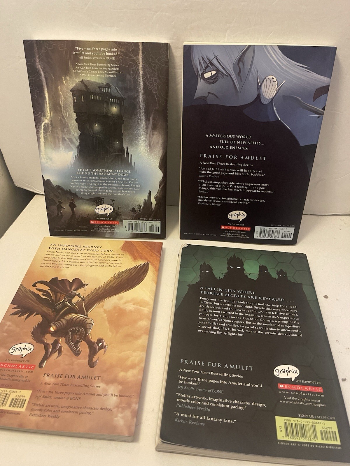 Lot of 8 ~ PB Books ~ Kazu Kibuishi ~ First Edition Paperback 2008