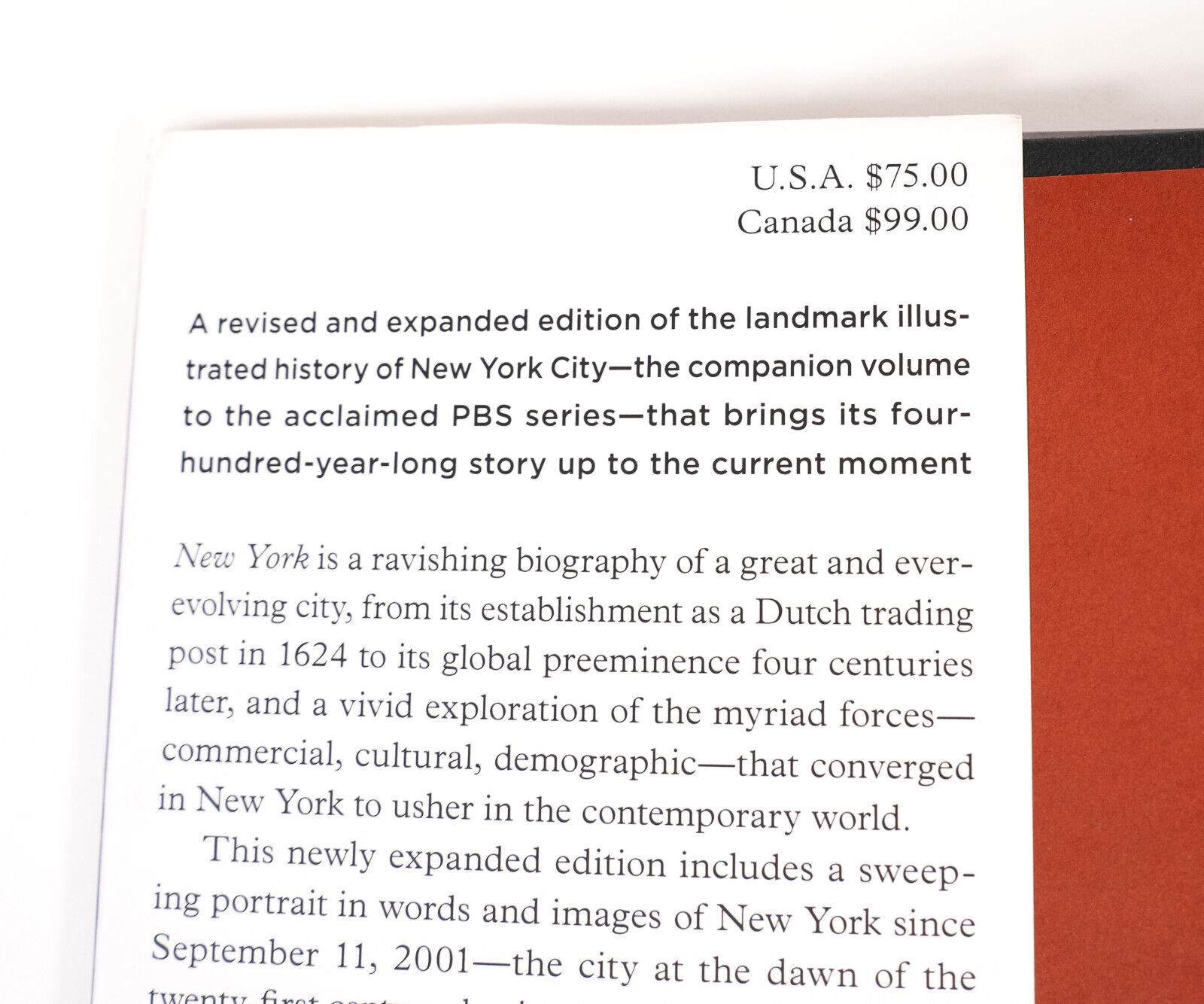 New York: An Illustrated History by Ric Burns – Hardcover Book