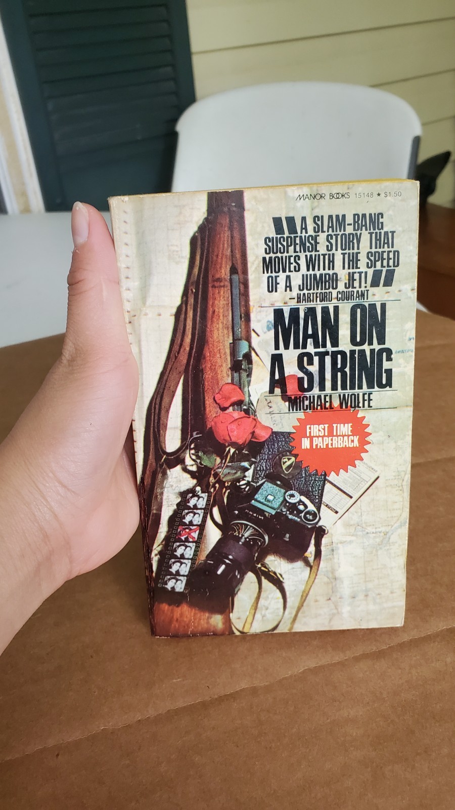 Man on a String By Michael Wolfe Manor Books 1975 Paperback