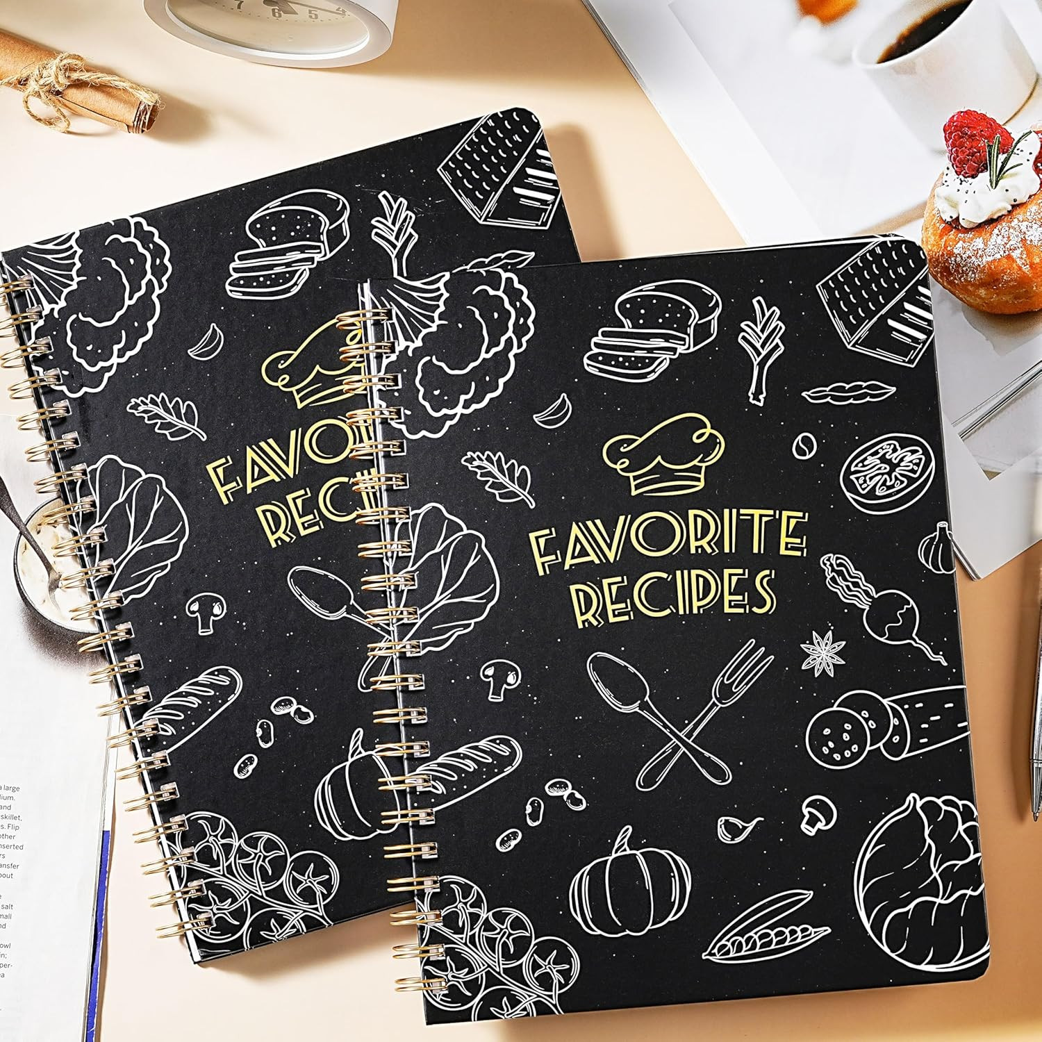 Elegant Recipe Book for 100+ Cherished Meals, Spacious 8.5 x 11 Notebook to Writ