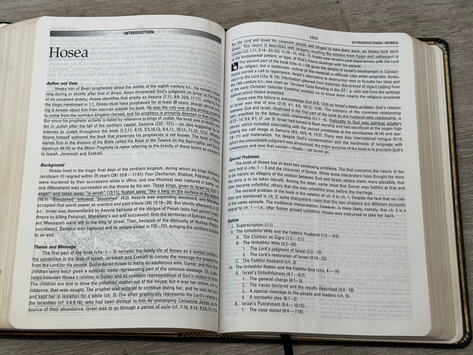 ✝️ The NIV Study Bible 1995 Zondervan Black Genuine Leather