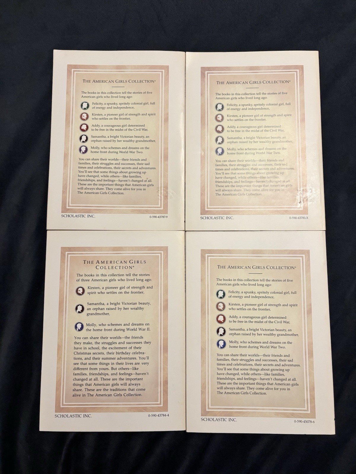 Kirsten American Girl Set of 4 PB First Edition Scholastic Pleasant Company EUC