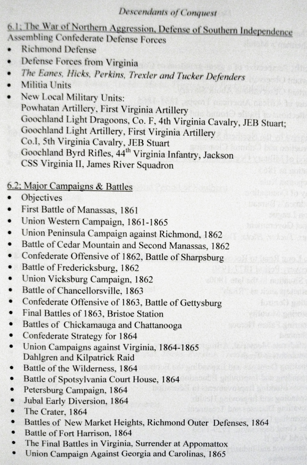 Virginia James River Valley Descendants Conquest History Genealogy Book 2001