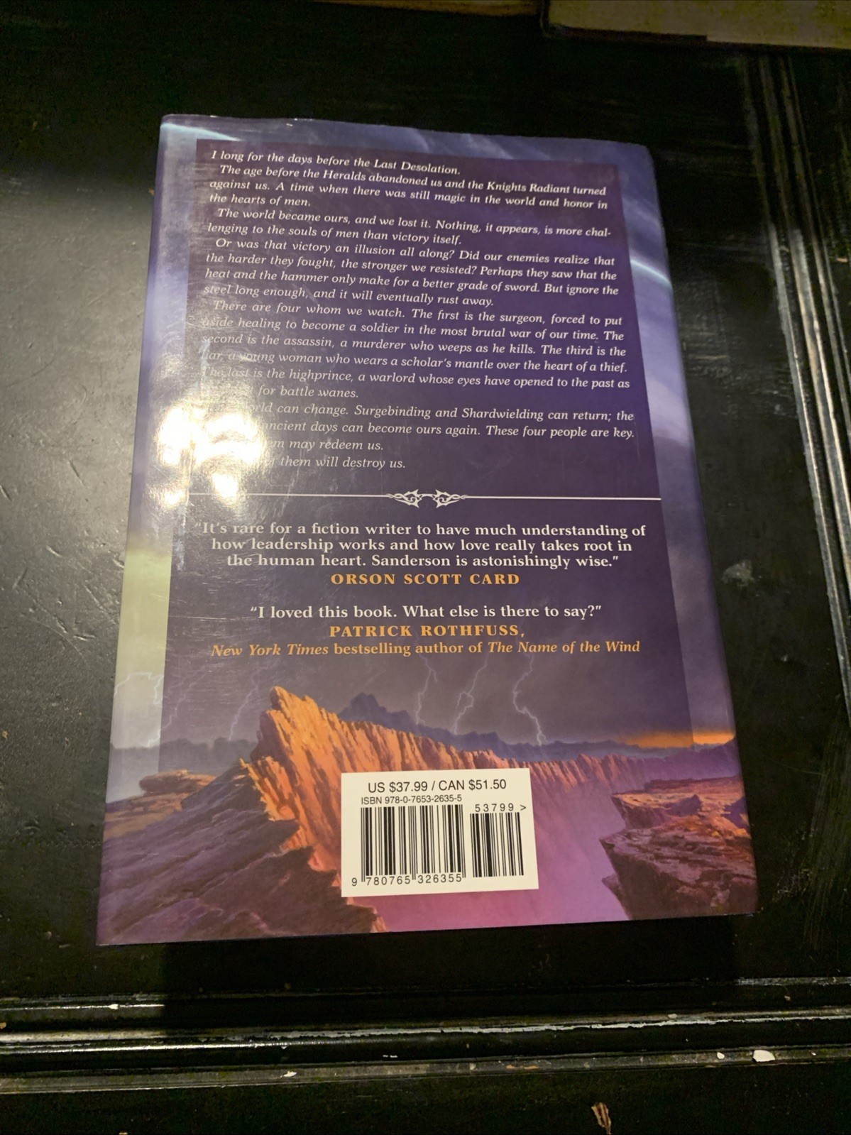Way of Kings BK 1 Stormlight Archive by Brandon Sanderson 2010 HCDJ 1st/14th Edt