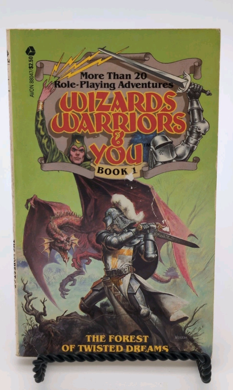Wizards, Warriors and You #1 The Forest of Twisted Dreams R.L. Stine Very Good