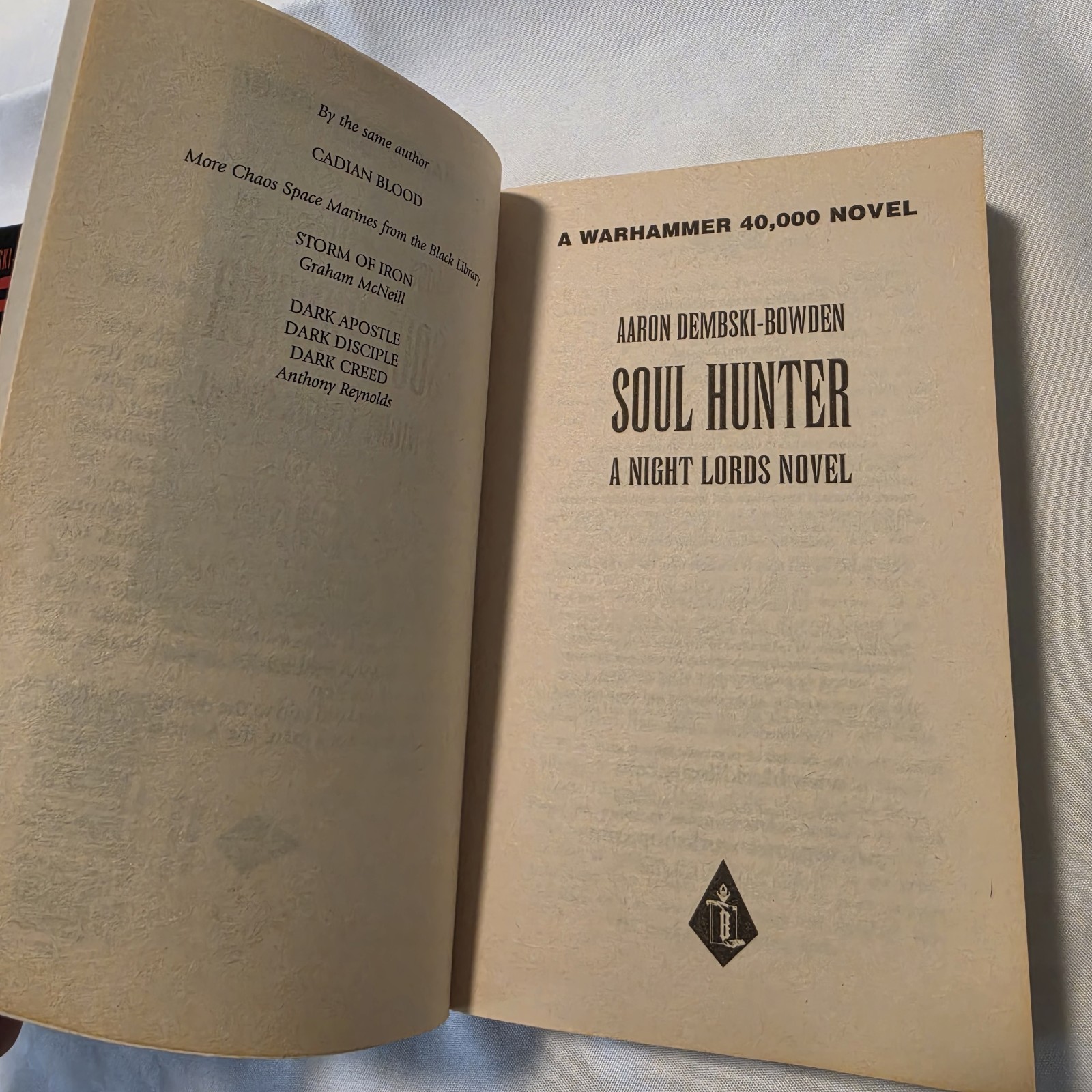 Warhammer Night Lords Soul Hunter Blood Reaver – Aaron Dembski Bowden