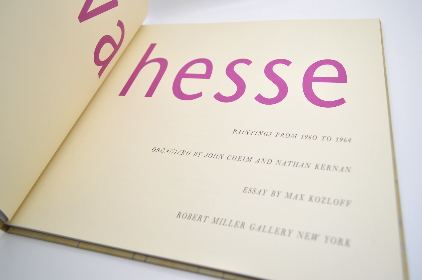 Eva Hesse, Paintings From 1960-1964, Robert Miller Gallery, Exhibition Catalog