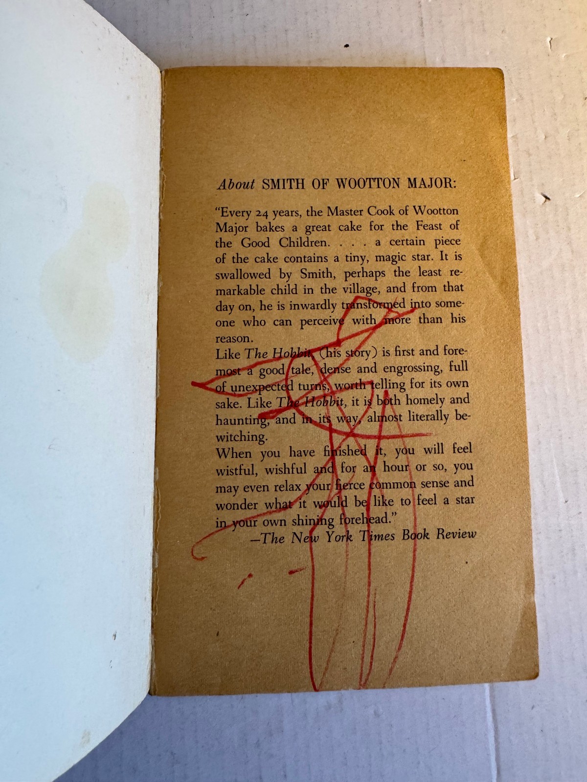 JRR Tolkien Smith of Wootton Major & Farmer Giles of Ham 1st Printing Ballantine