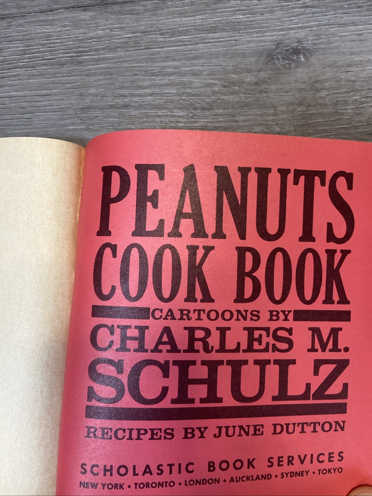 Vintage Paperback Peanuts Charlie Brown Cookbook Linus Snoopy 1975 5.5″ x 5.5″