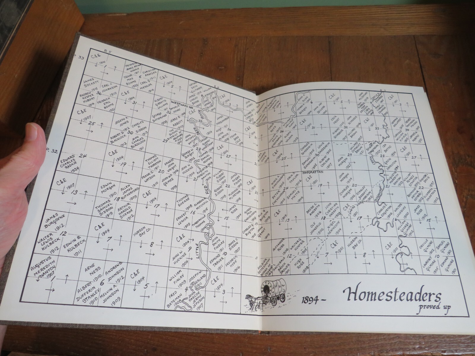 Links of Memory History Book, Harmattan Westward Ho CANADA genealogy 1983 1st ED