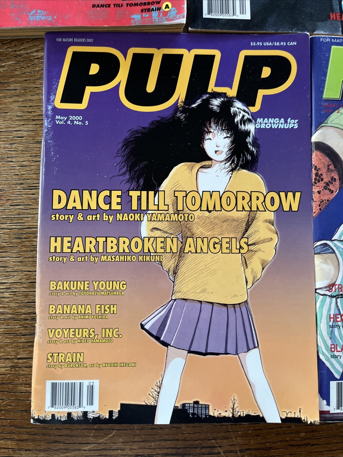 Lot 5 Pulp Magazine Manga for Grownups 1998-2000 Lot W