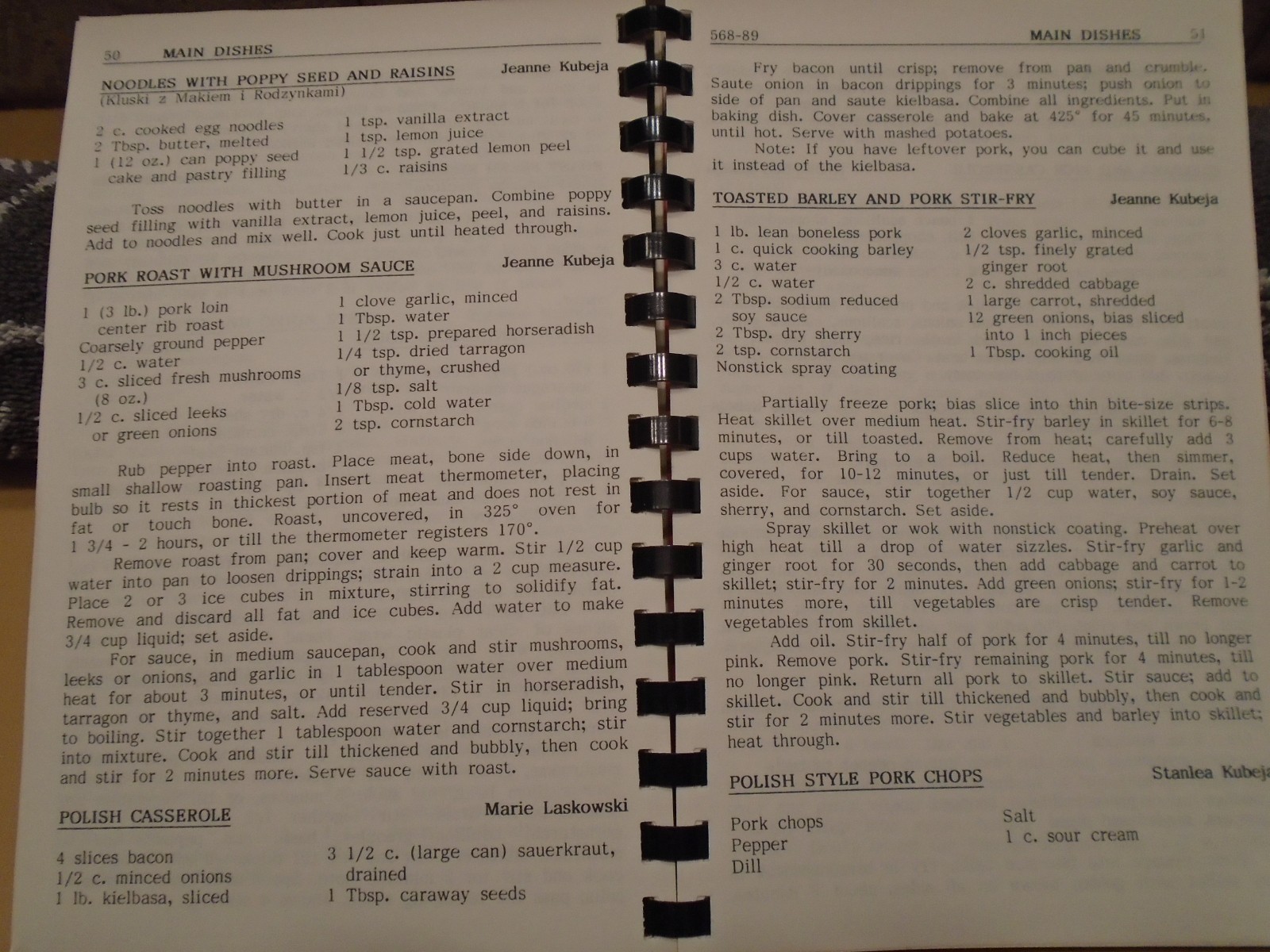 Vtg Polish American Club COOKBOOK 1989 Albuquerque, New Mexico ETHNIC Heritage