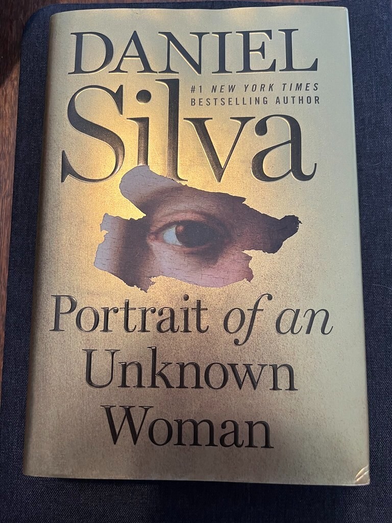 Portrait of an Unknown Woman by Daniel Silva Signed 1st Hardback Brand New 2022