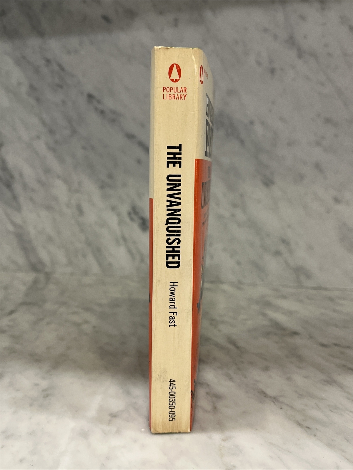 The Unvanquished by Howard Fast American Revolution Novel paperback book 1970