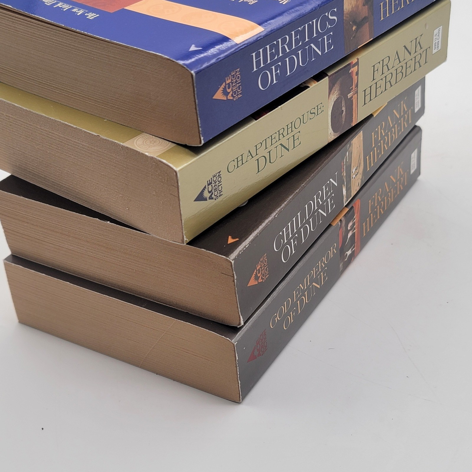 Frank Herbert Dune Series Books 3-6 Paperback Ace Science Fiction Set Good