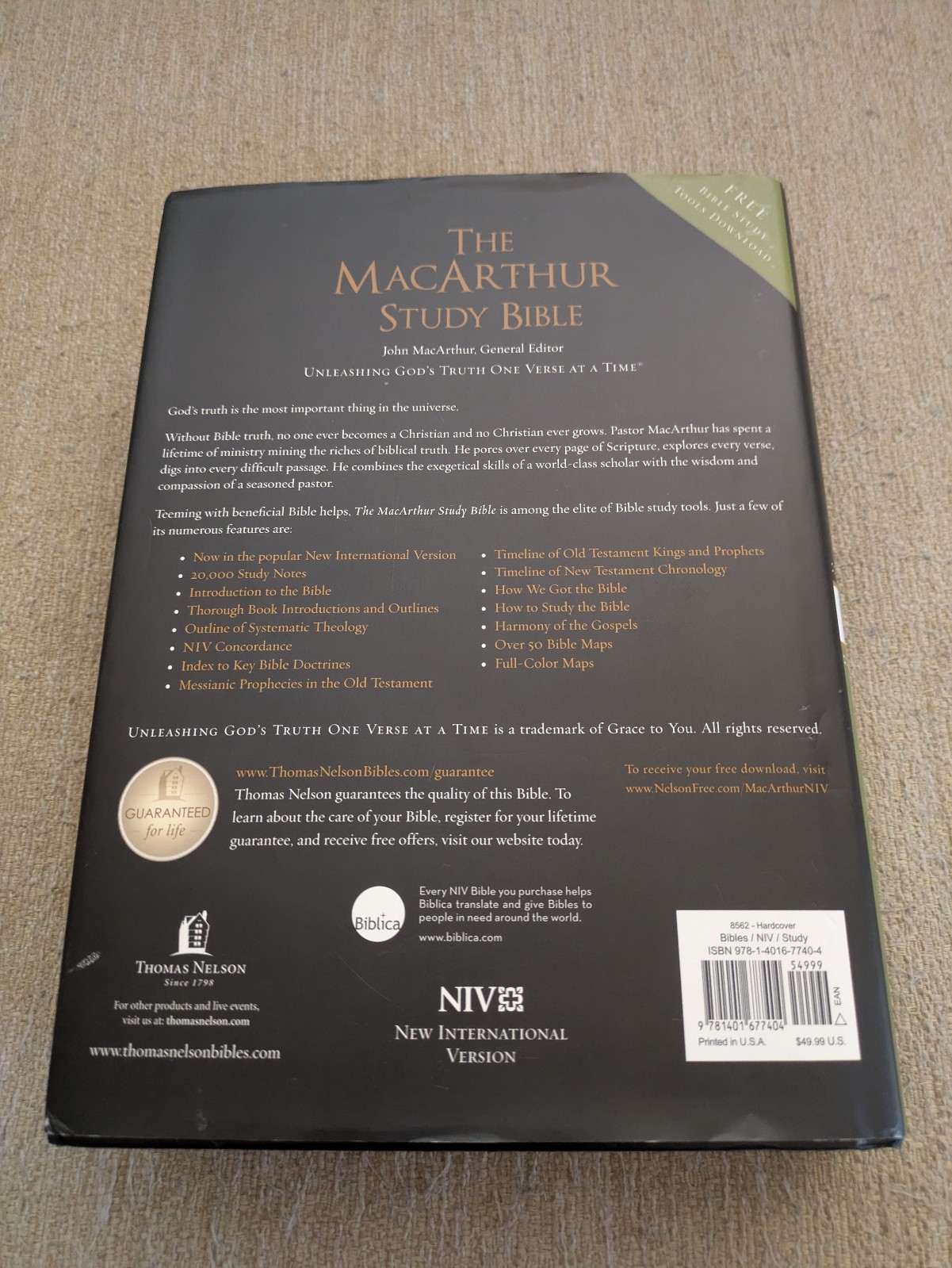 The MacArthur Study Bible: New International Version, Signature Series | 2013