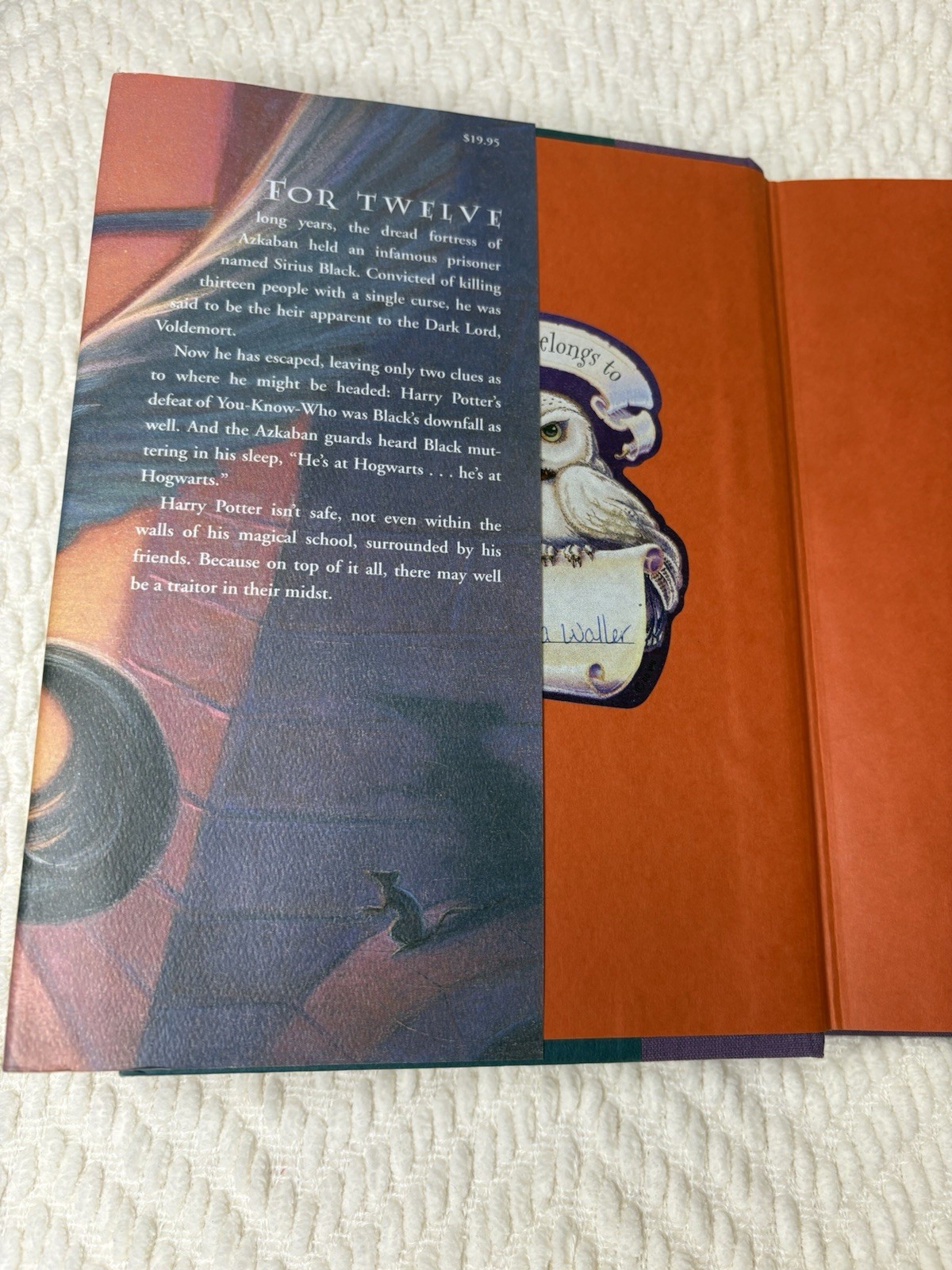 Harry Potter And The Prisoner Of Azkaban Hardcover Sleeve 1999 1st Edition