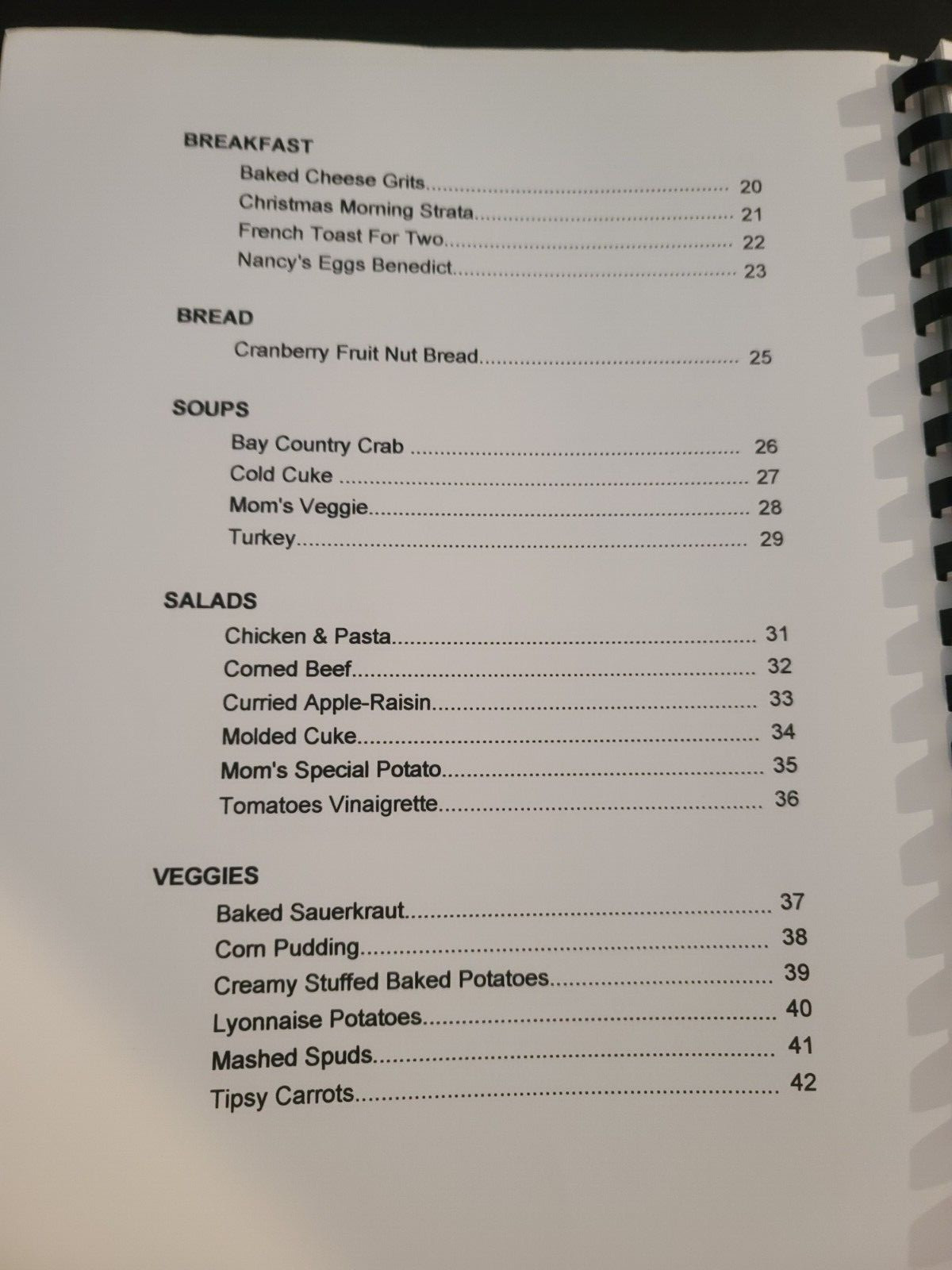 Eric & Nancy’s Favorite Recipes Cookbook 74 Pages