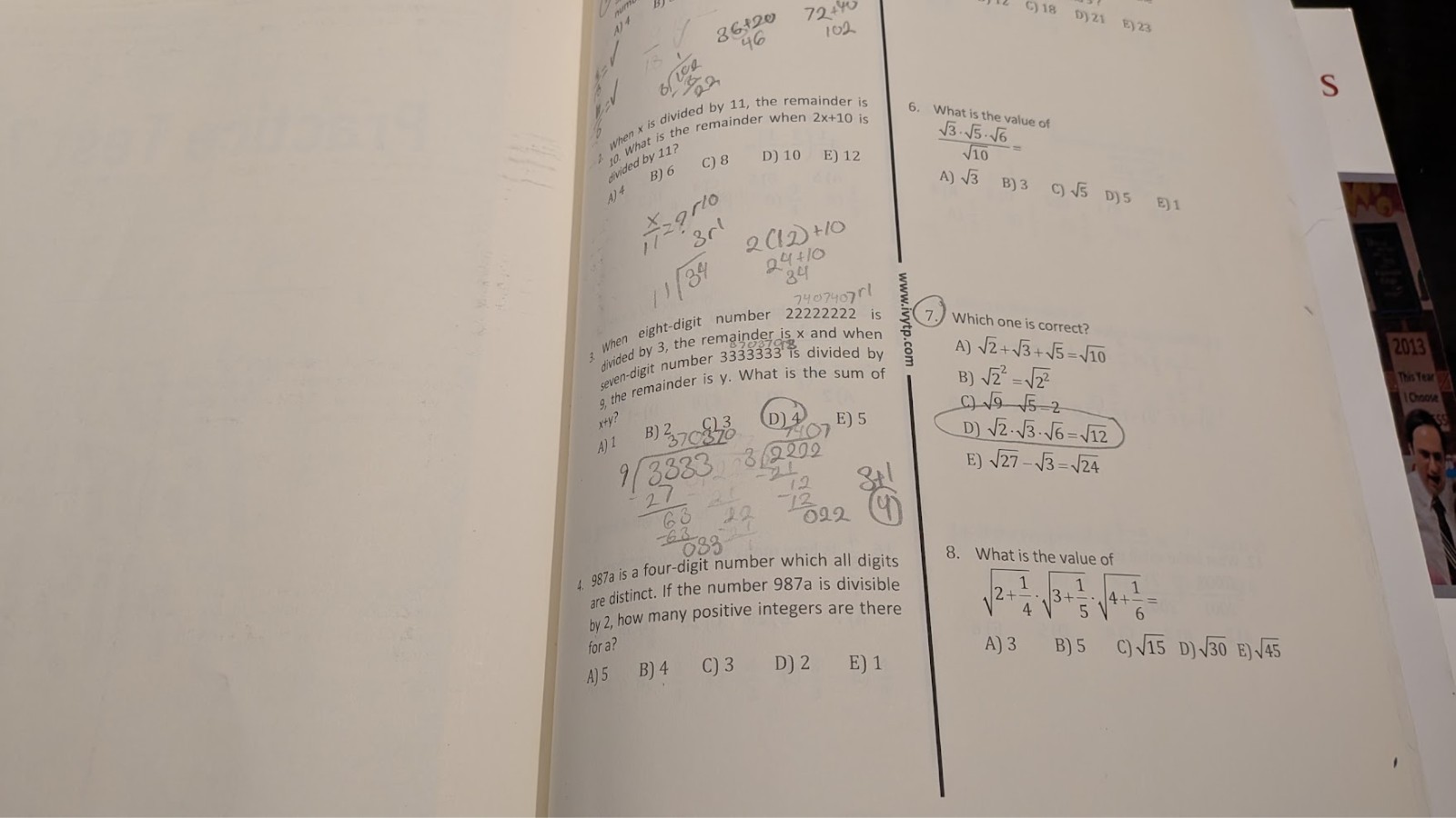 High School Entrance Exams Math Workbook: 808 Test Questions and