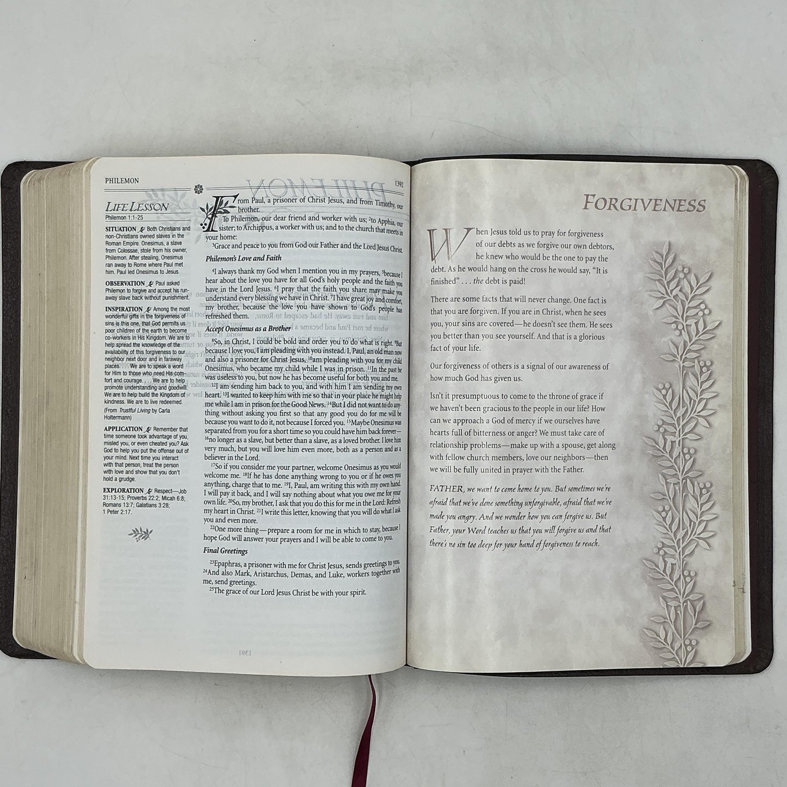 The Inspirational Bible Max Lucado Word Publishing 1995 Leather leather Maroon