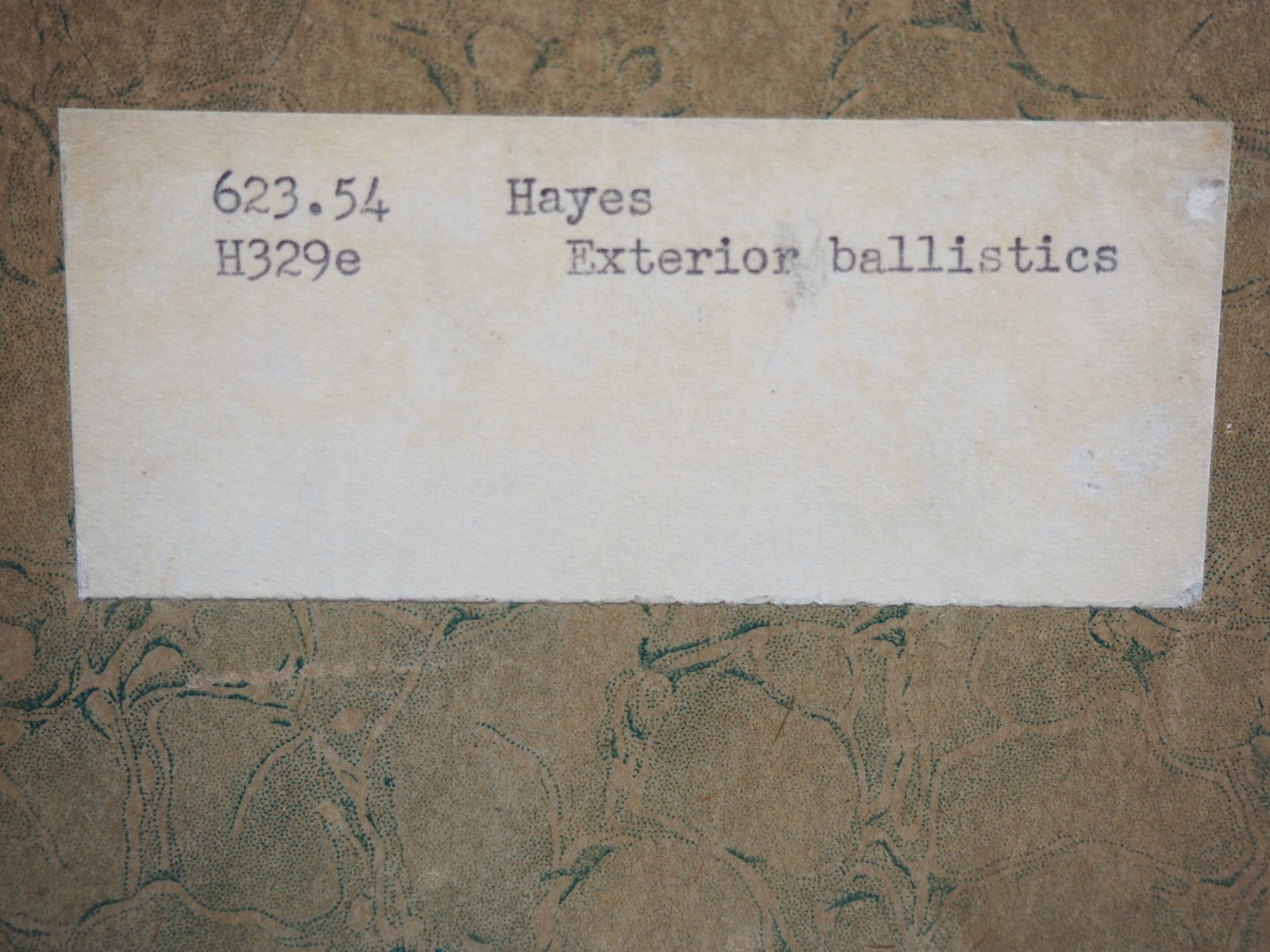 Exterior Ballistics: Elements of Ordnance – Thomas J. Hayes (John Wiley 1938)