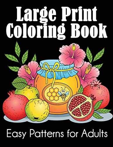 Large Print Coloring Book: Easy – Paperback, by Dylanna Press – Acceptable n