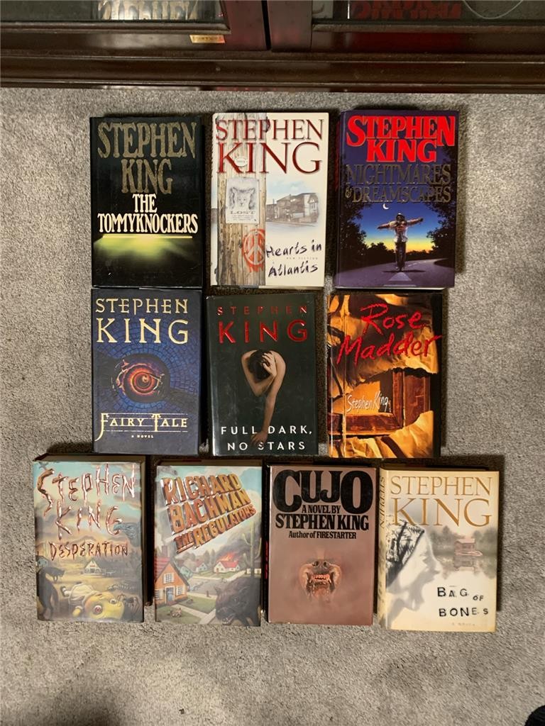 Lot of 10 Stephen King The Tommyknockers Cujo Hardcover ALL Retail No BCE