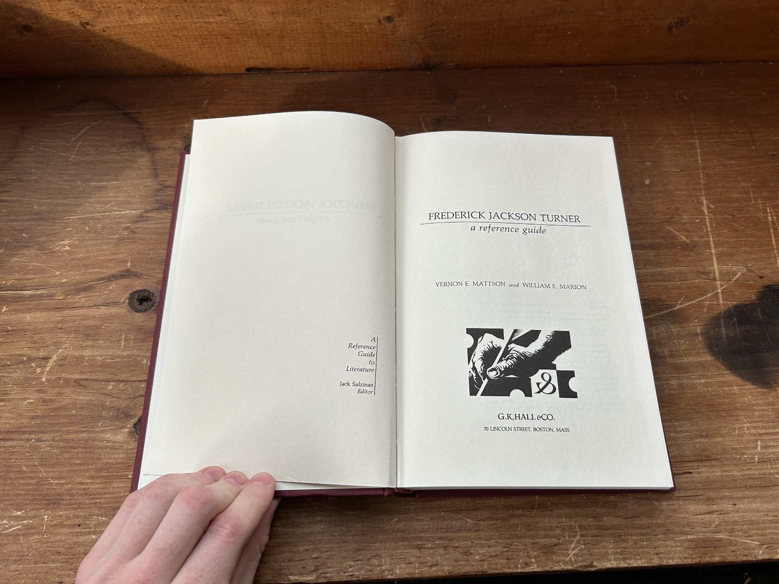 Frederick Jackson Turner: a reference guide by Mattson and Marion (1985)